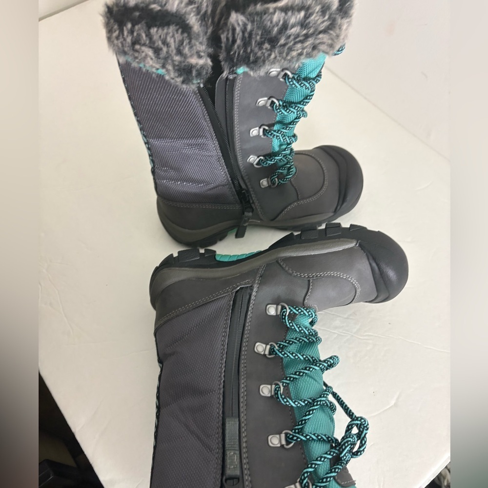 Keen Kelsey Winter Waterproof Snow Boots Size 2 - Picture 3 of 5